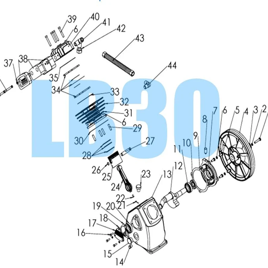 Запчасти для компрессора LB30 Remeza Aircast купить в Москве