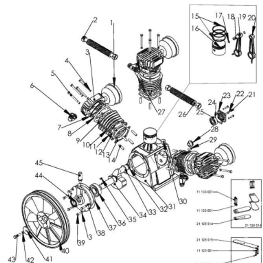 R 21174004 переходник (T) ZG3/4"-2хG3/4", 180 гр. для поршневого блока LB75