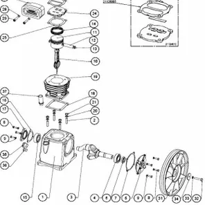 Пробка слива масла LB30-2 21169001 для поршневого блока LB30